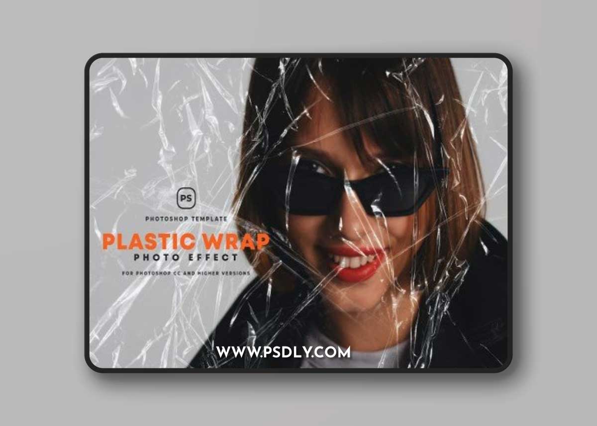 Plastic Wrap Photo Effect
