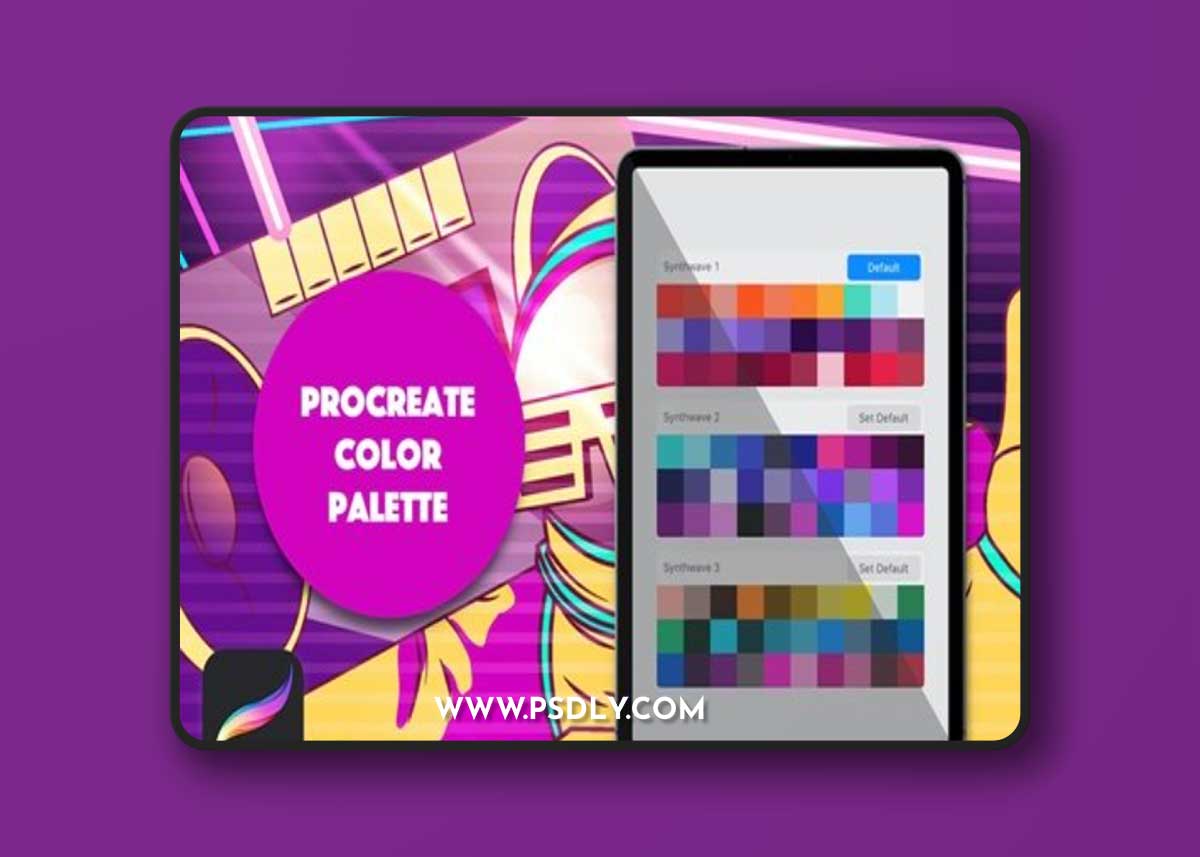 Procreate Palette - Synthwave U3TD3JX