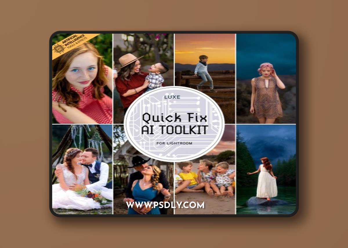 TheLuxeLens - Luxe Quick Fix Artificial Intelligence (AI) Toolkit Lightroom Presets – Desktop