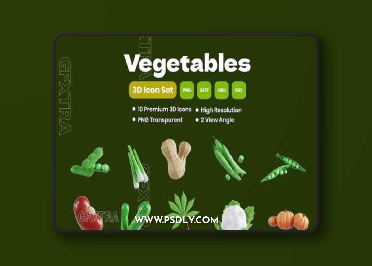 Vegetables 3D Icon M4QMFFP