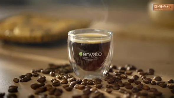 Videohive Coffee Espresso Logo Mockup Opener 45694636