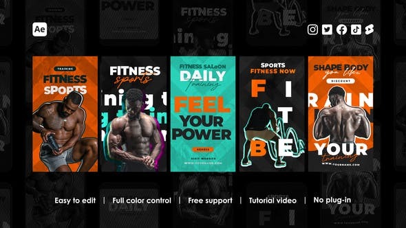 Videohive Fitness Trainer Instagram Reels 46152804