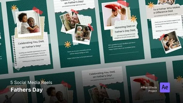 Videohive Happy Fathers Day - Instagram Reel Template 45912962