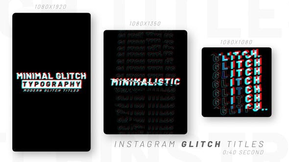 Videohive Instagram Glitch Titles 46111115