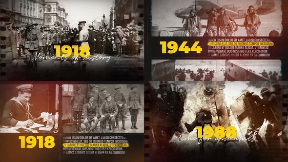 Videohive Old Memories - History Timeline Slideshow 46350185