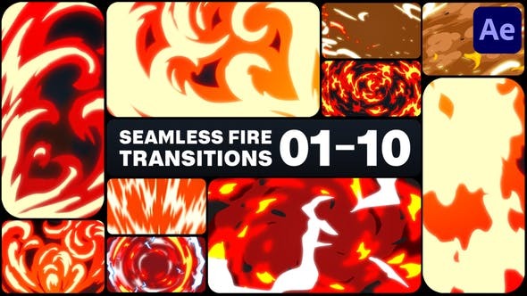 Videohive Seamless Fire Transitions for After Effects 45882371