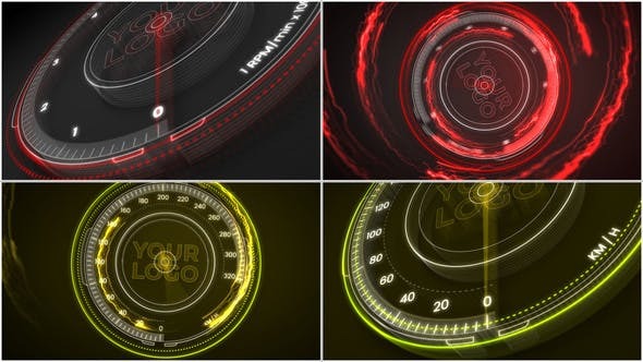 Videohive Speedometer Logo Animation 46212667