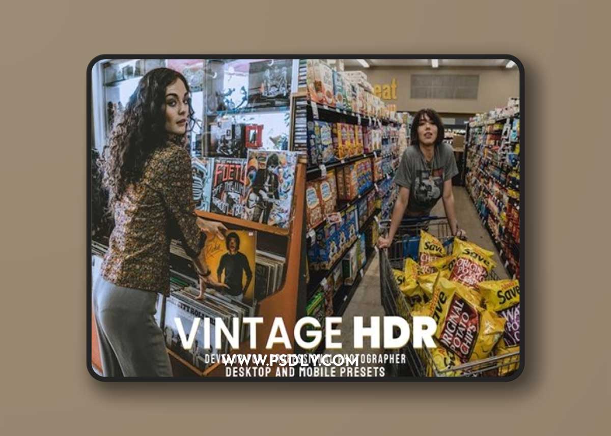Vintage HDR - Desktop & Mobile Lightroom Presets GNUVDKC