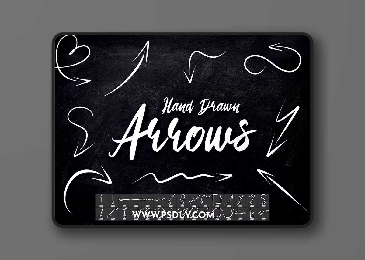 30 Hand Drawn Arrows Photoshop Brushes BR9GYDE
