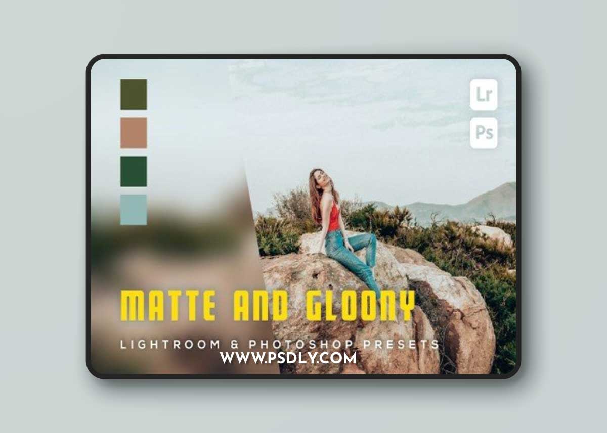 6 Matte and gloony Lightroom and Photoshop Presets