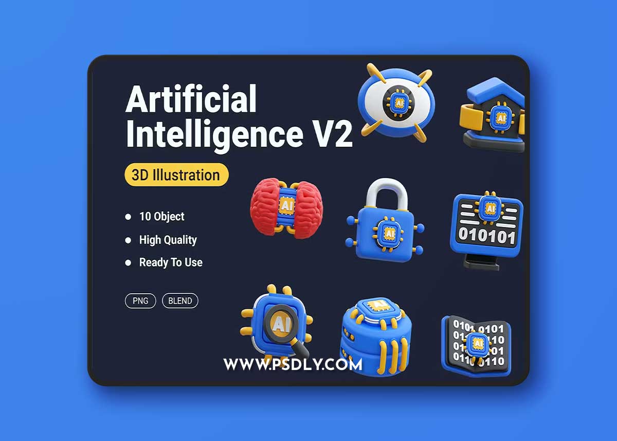 Artificial Intelligence V2 3D Icon 2WPSBJZ