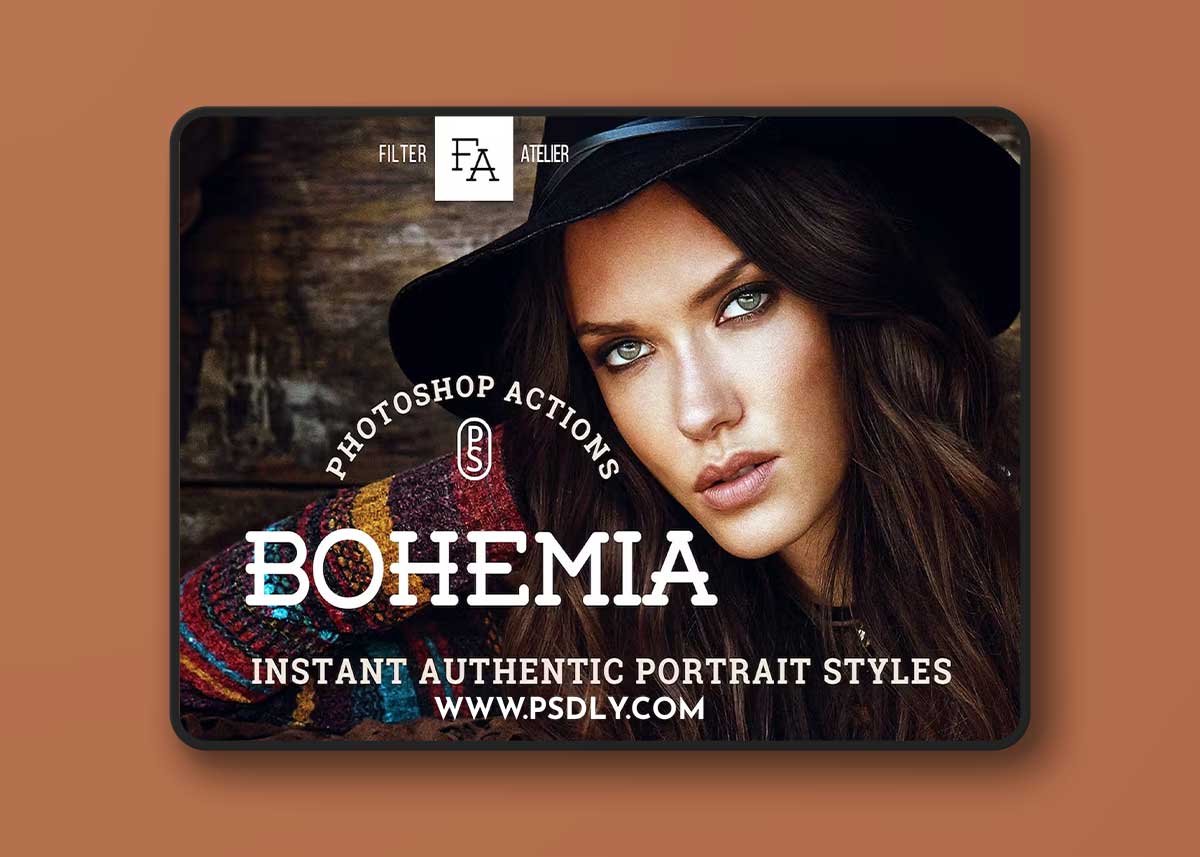 Bohemia Photoshop Actions WZK8X6