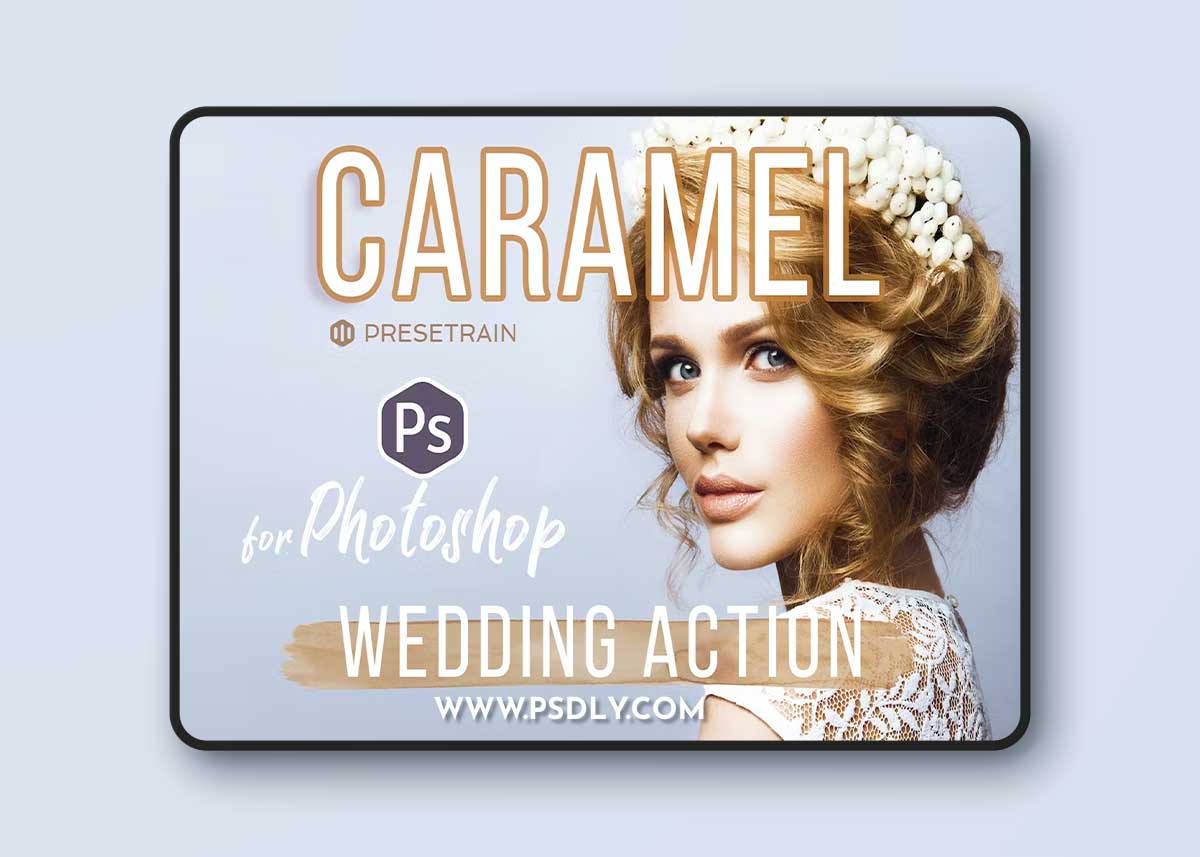 Caramel Wedding Photoshop Action B6TYSH