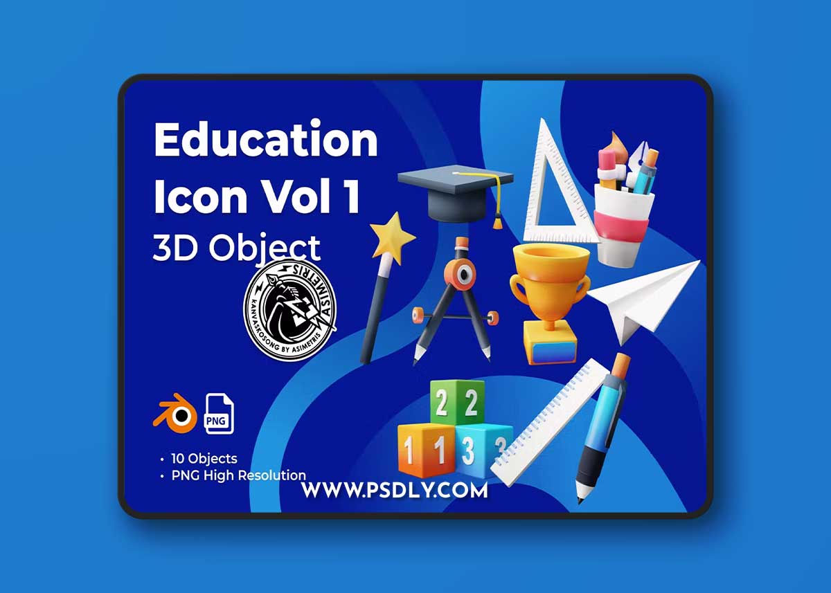 Education 3d Icon Vol 1 VA9Y3SQ