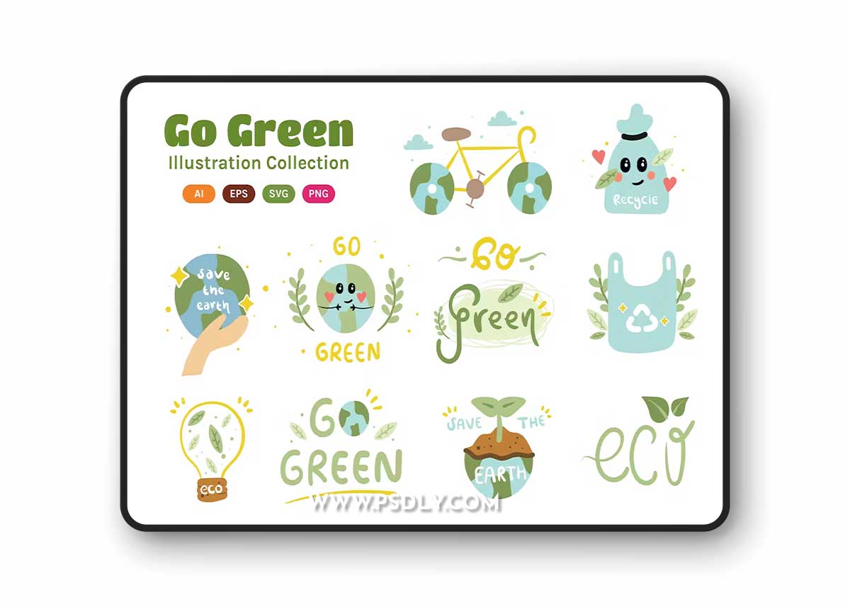Go Green Illustration Collection L38XML4