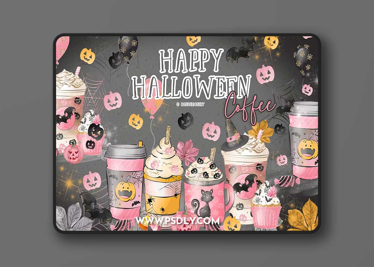 Halloween Coffee design 882JU2Y