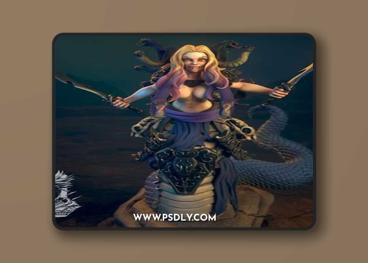 Ronin Arts Workshop - Scynthia The Stalking Shadow – 3D Print Model