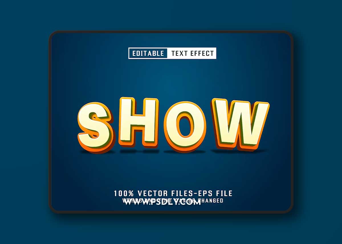 Show Editable Text Effect V2KWHVP
