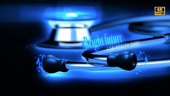 Videohive Blue Futuristic Stethoscope Opener 24701589