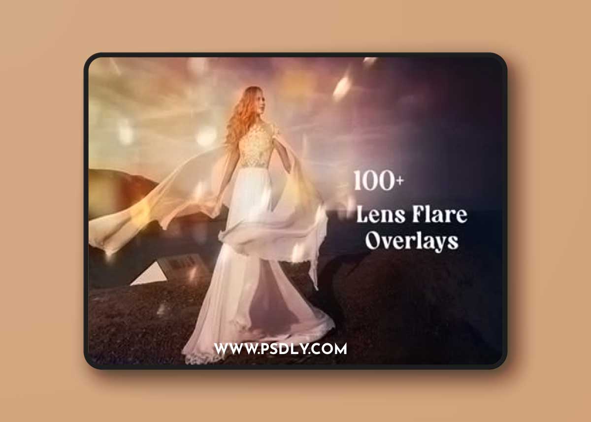 100+ Lens Flare Photoshop Overlays