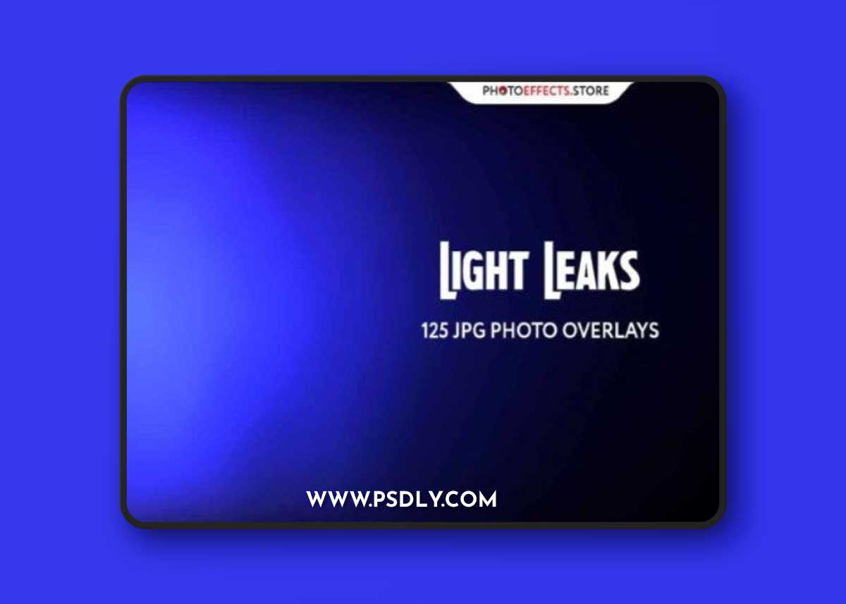125 Light Leaks Photo Overlays Set
