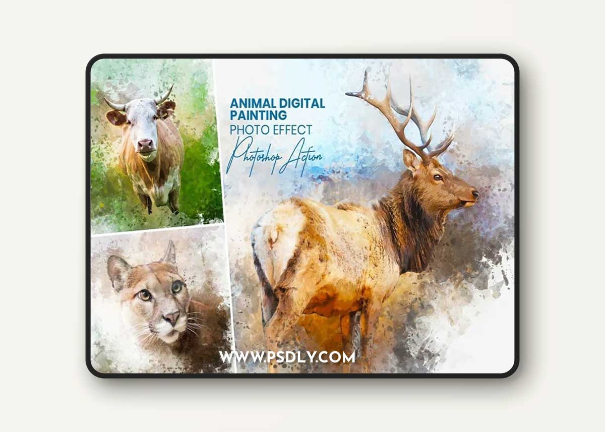 Animal Digital Painting Photo Effect