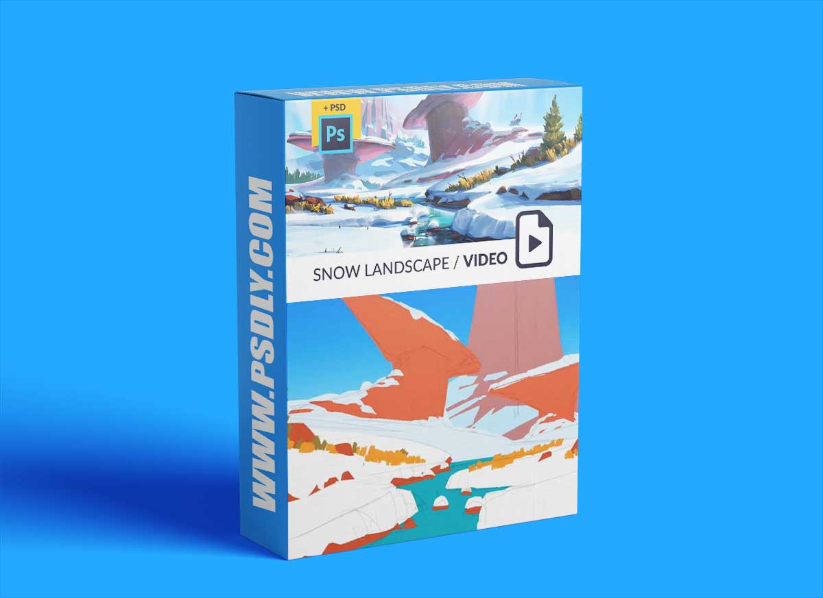 ArtStation - Snow Landscape Video Process / PSD