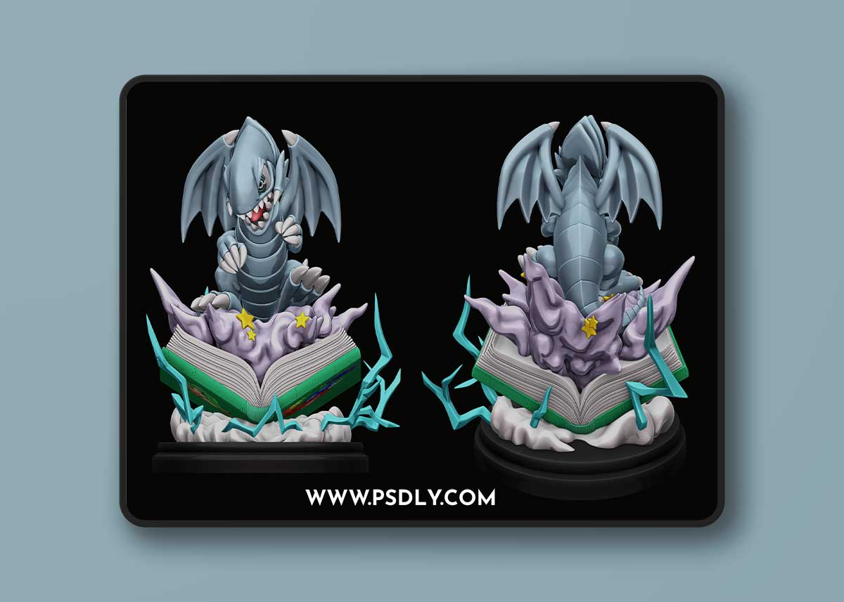 Blue-Eyes Toon Dragon figure - yugioh – 3D Print Model