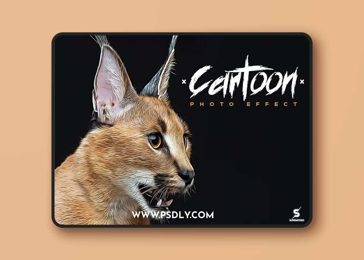 Cartoon Painting Photo Template - Smart Object 2RDT655