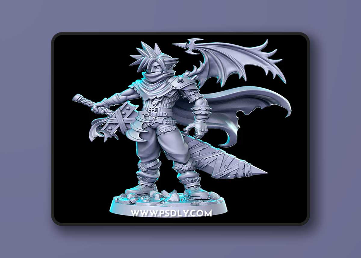 Claude (Winged Version) – 3D Print Model