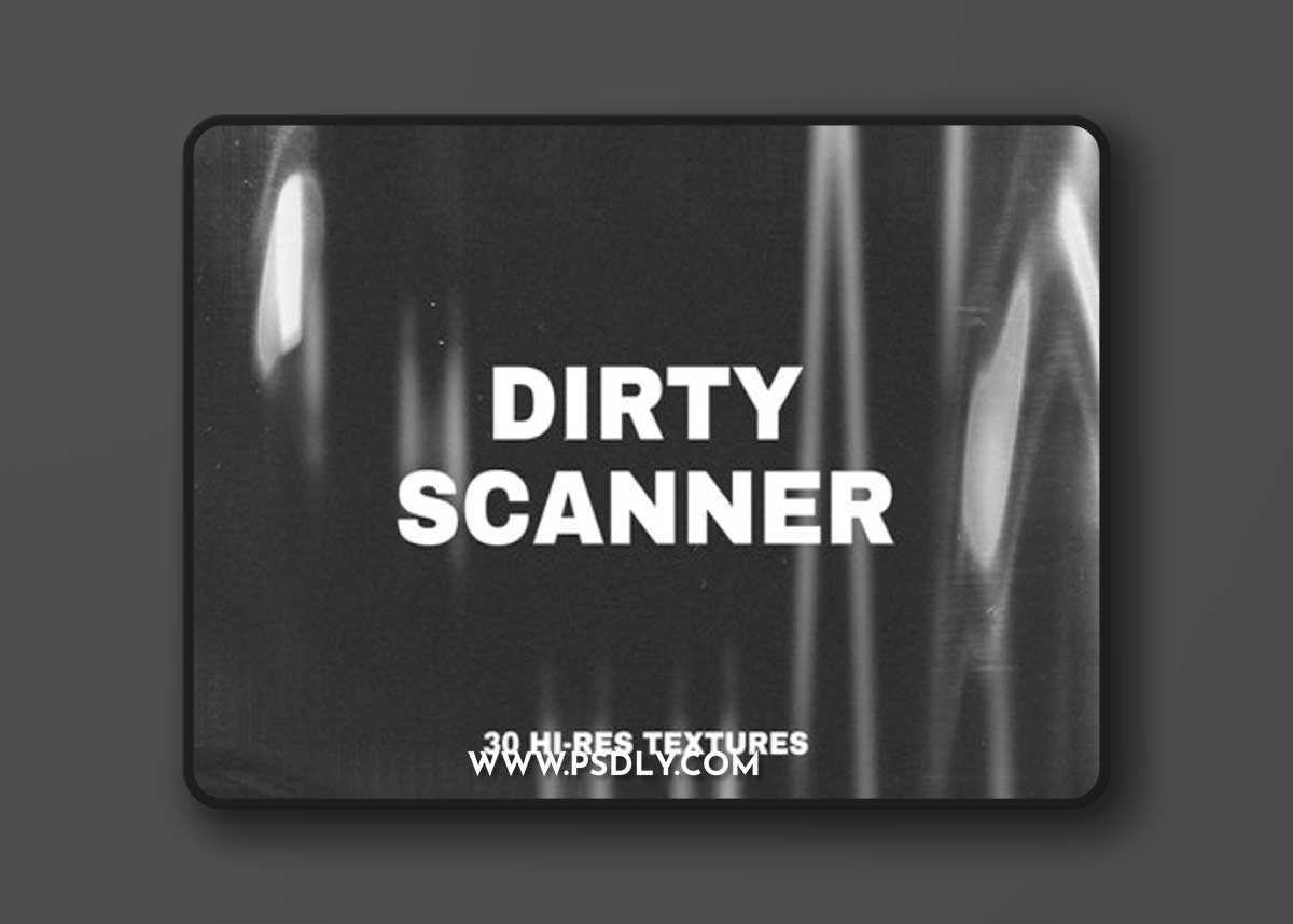 Dirty Scanner - 30 Hi-Res Overlays for Photoshop