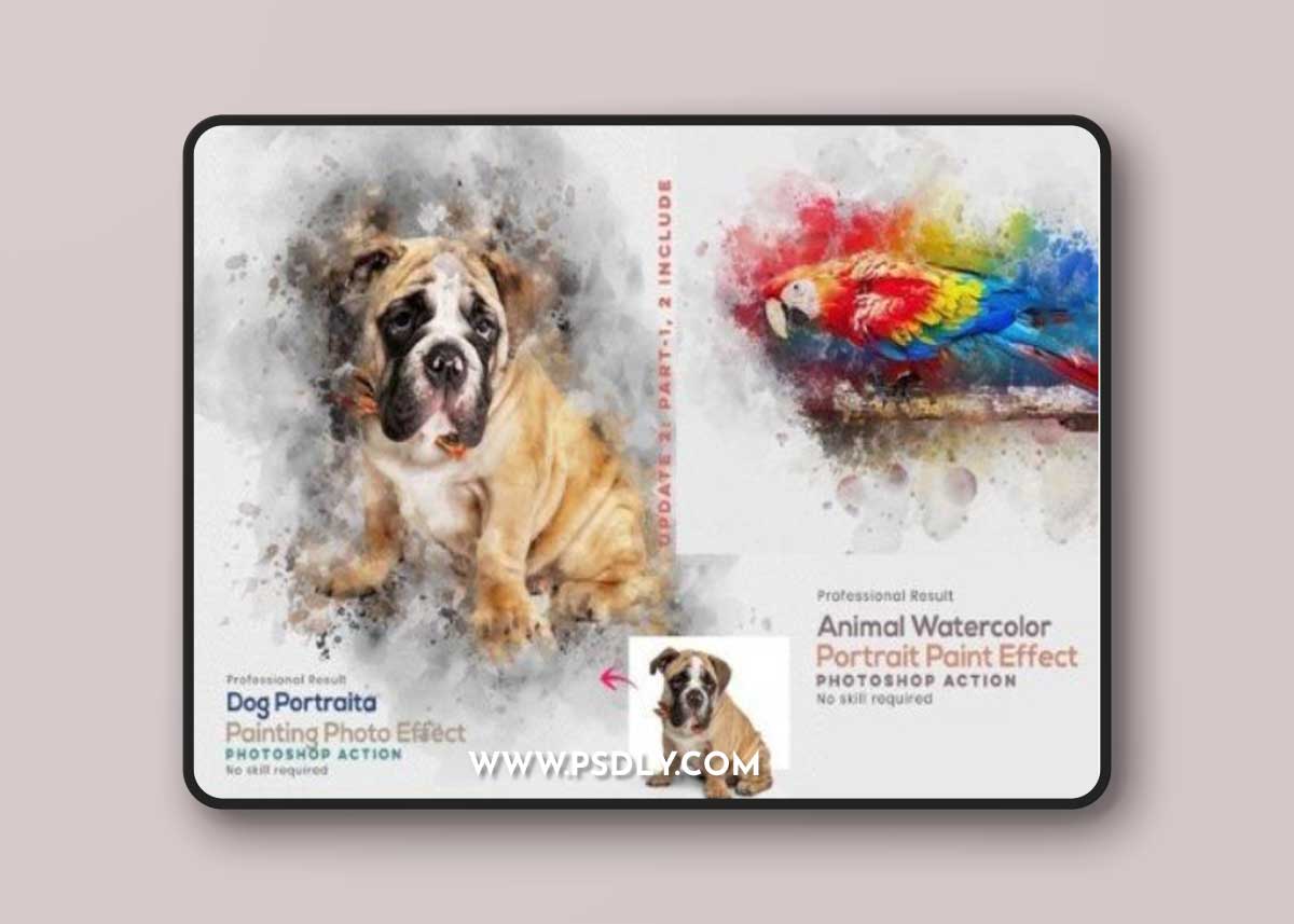 Dog Watercolor Painting