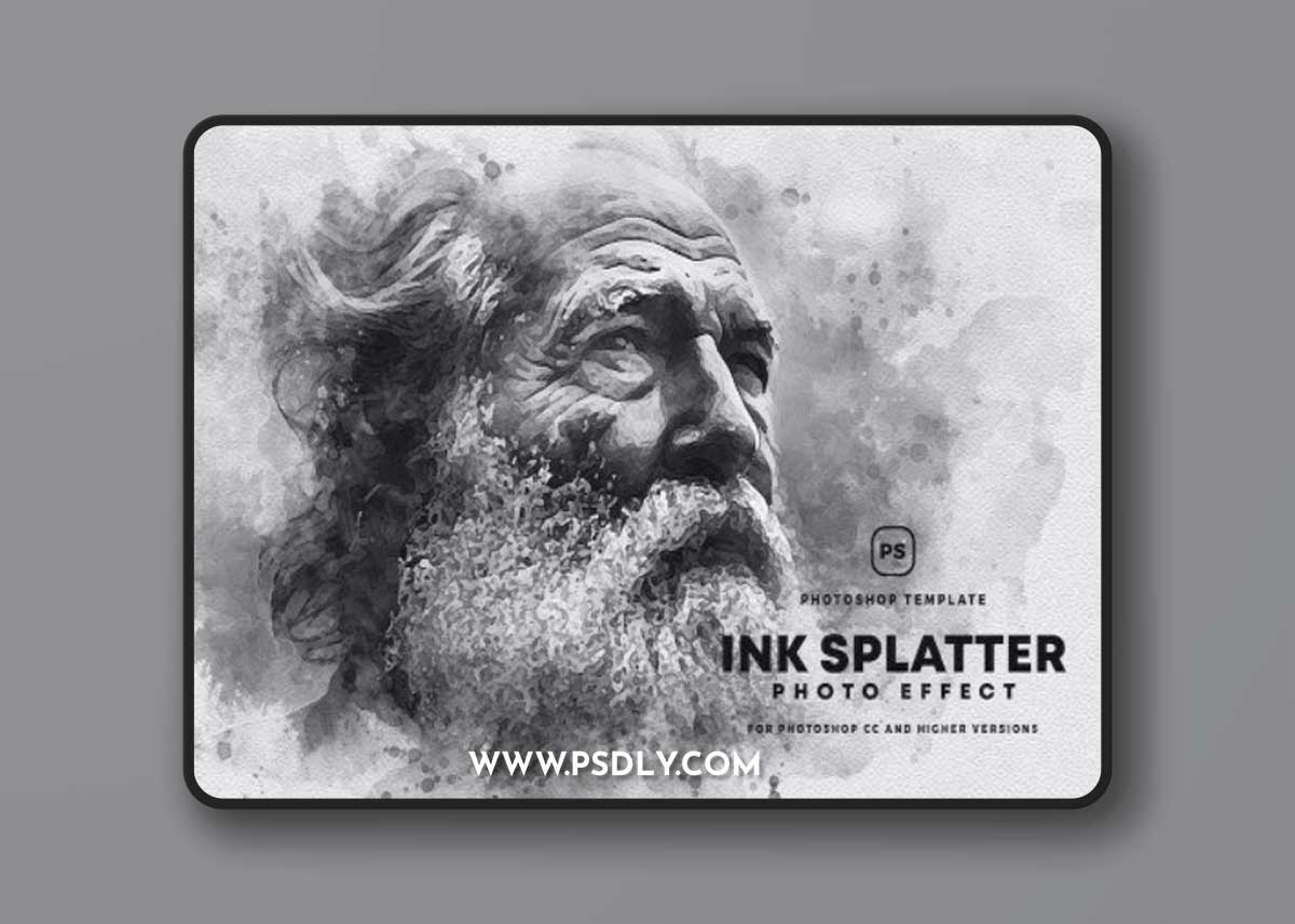 Ink Splatter Photo Effect