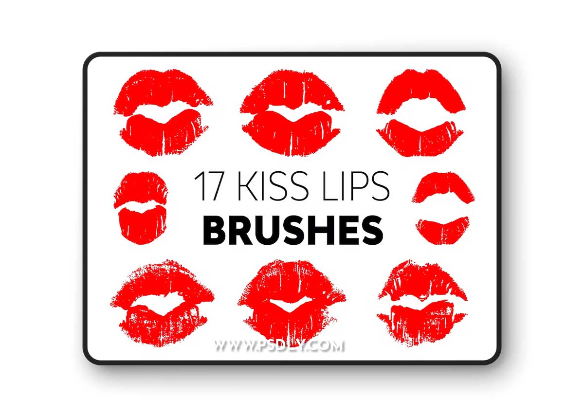 Kiss Lips Brushes G95EGH8