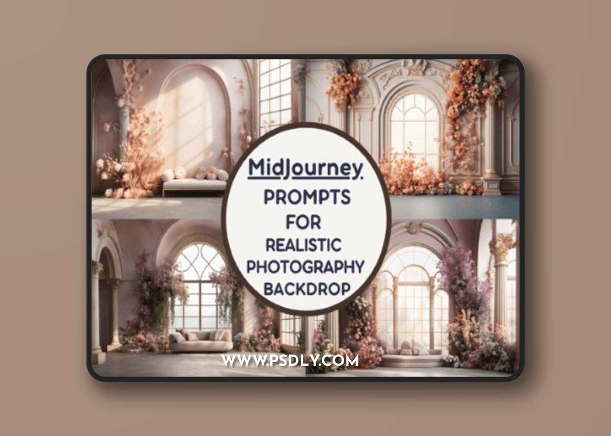 Midjourney Prompt for Realistic Backdrop