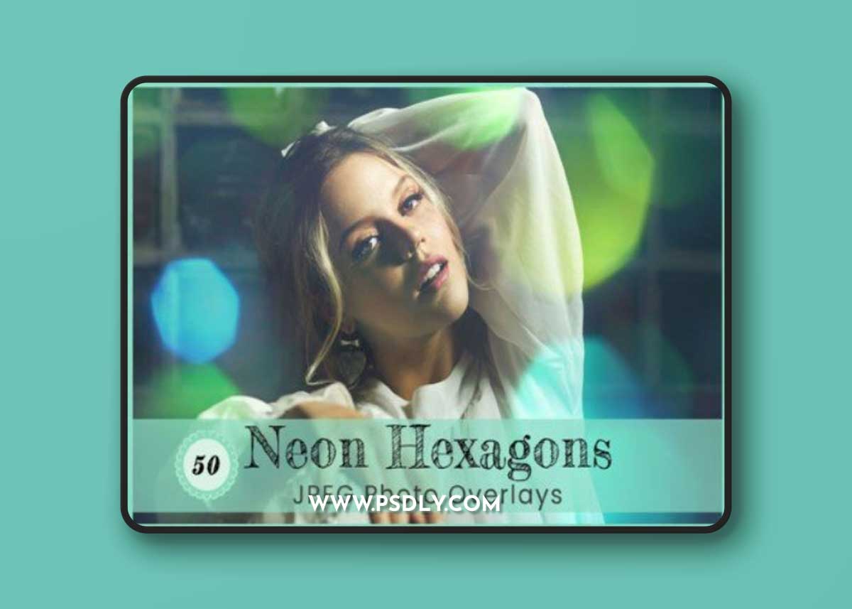 Neon Hexagon Overlays