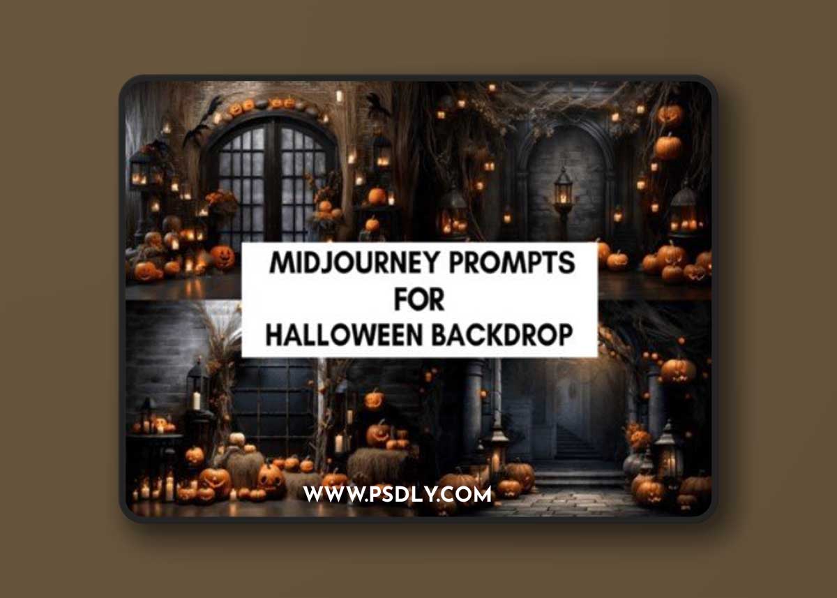 Prompts for Halloween Backdrop