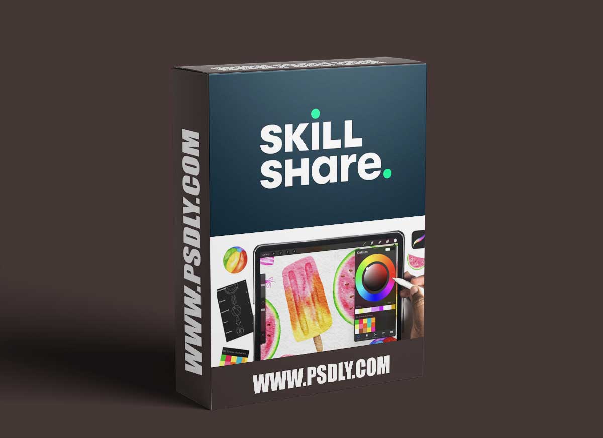 Quick & Easy Watercolor Summer Illustrations in Procreate