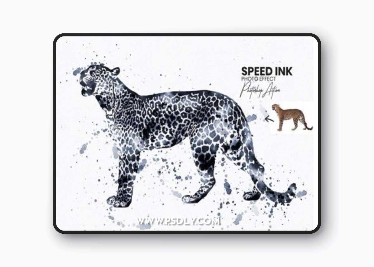 Speed Ink Photoshop Action