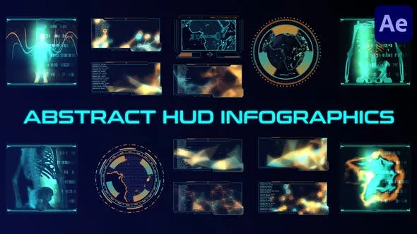 Videohive Abstract HUD Infographics for After Effects 47530263