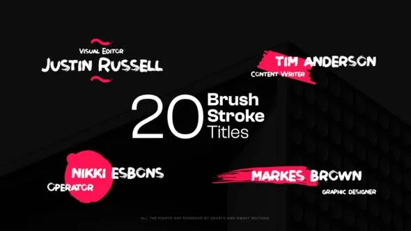 Videohive Brush Stroke Titles 47181251