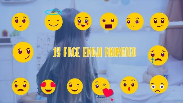 Videohive Cute Face Emoji Animated Element 47494352