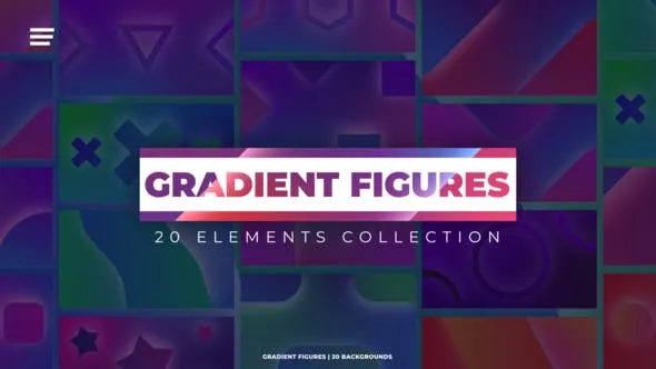 Videohive Gradient Figures Backgrounds 47218533