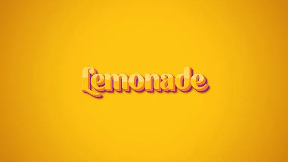 Videohive Lemonade Typography 47548107
