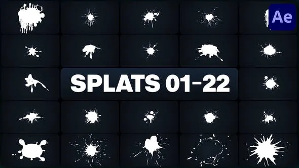 Videohive Splats Elements for After Effects 47244714