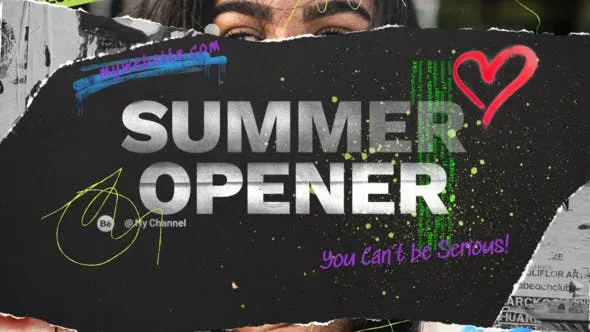 Videohive Summer Ripped Opener 47225053