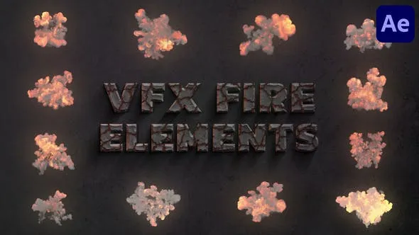 Videohive VFX Fire Elements for After Effects 47638727