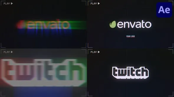 Videohive VHS Logo Reveal for After Effects 47493950