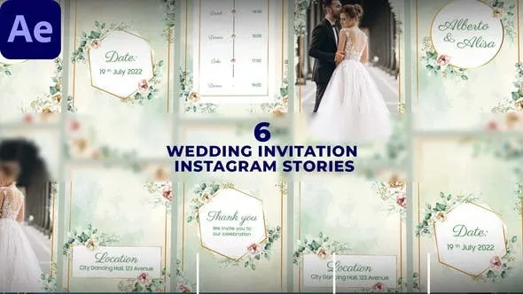 Videohive Wedding Invitation Instagram Stories 47523284