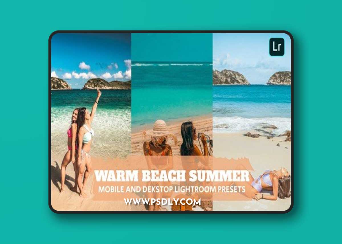 Warm Beach Summer Lightroom Presets Dekstop Mobile SNBVJ8C
